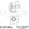 Cifial 32217CL.L 32217CL.R Coule 3 4 Inch Wall Stop Valve Dimensions